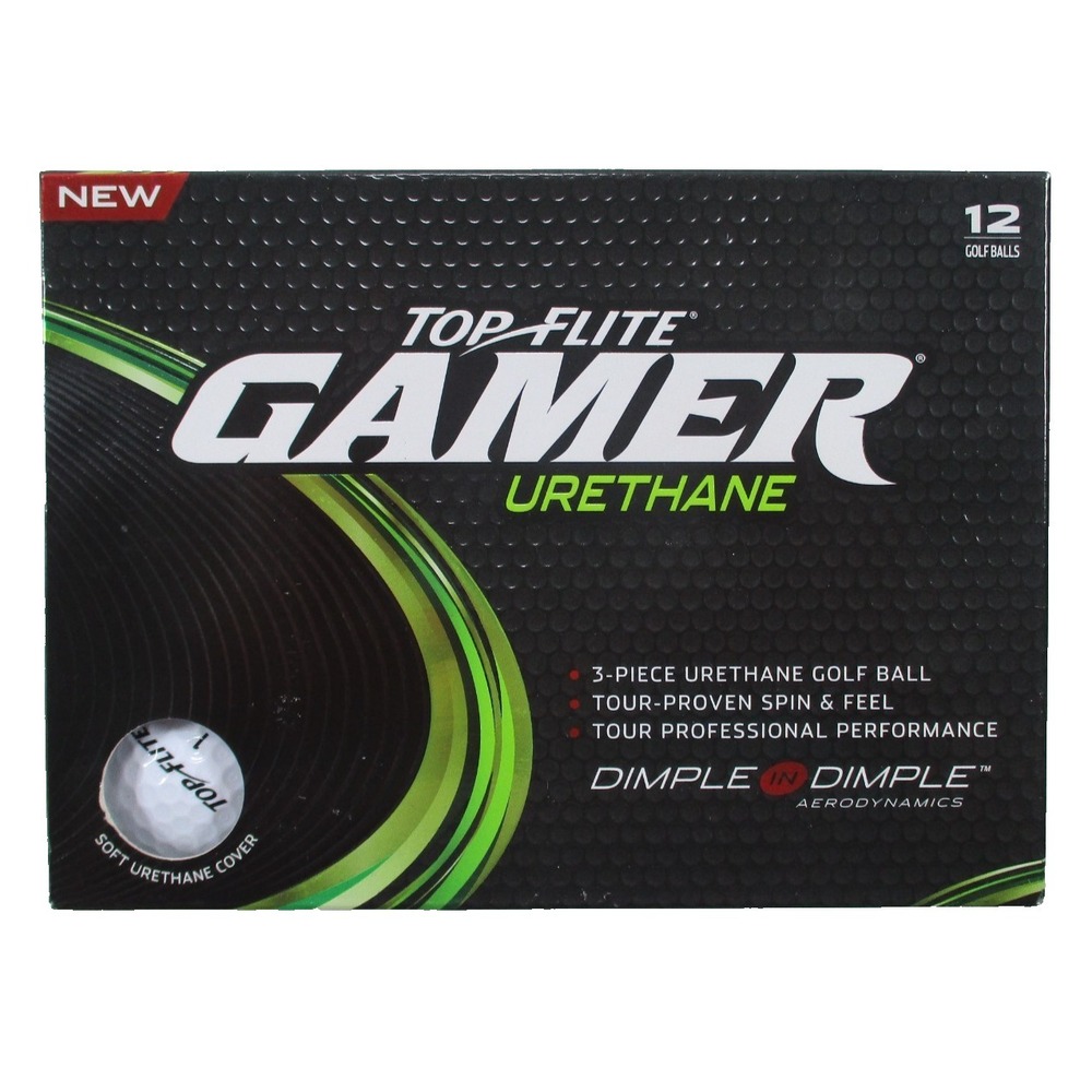 Top-Flite Gamer Urethane Golf Balls 12 Pack NEW in Box FREE SHIPPING
